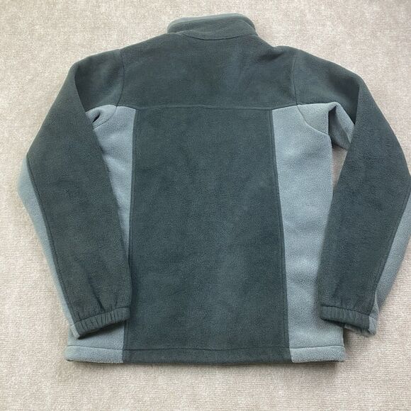 Columbia Men’s Fleece Jacket Size S Two Tone Gray Black Full Zip - Picture 5 of 9